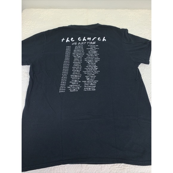 The Church Man Woman Life Death Infinity 2017 Tour Dates Shirt (Steve Kilbey) - Picture 7 of 8